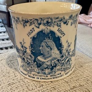 Antique Victoria Regina Empress of India Commemorative 3" Mug